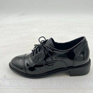 Black Patent Lace-Up Heels Women's Dress Shoe